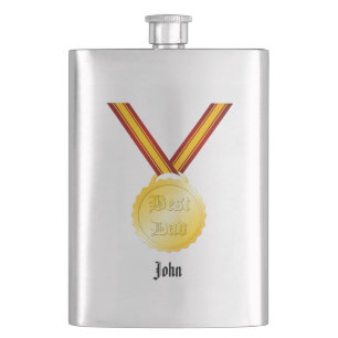 Bästa Pappa Medalj Fars Dag Fickplunta