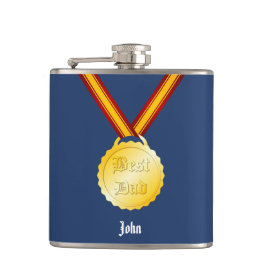 Bästa Pappa Medalj Fars Dag Fickplunta