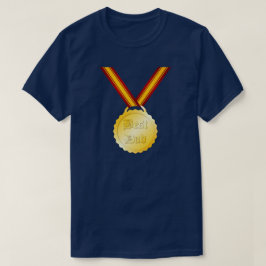 Bästa Pappa Medalj Fars Dag T Shirt