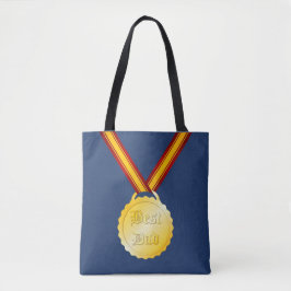 Bästa Pappa Medalj Fars Dag Tygkasse