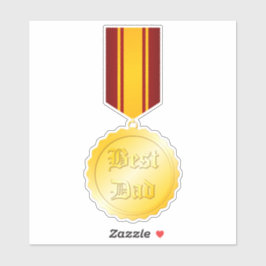 Bästa pappa medalj spänne fars dag klistermärken