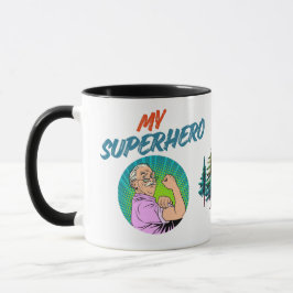 Bästa pappa Min superhjälte Anpassad fadersdagsmug Mugg