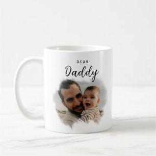 Bästa pappa Modern Photo Heart Fars dag Kaffemugg