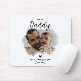 Bästa pappa | Modern Photo Heart Fars dag Musmatta