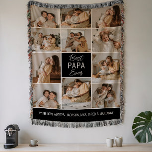 Bästa Pappa Någon Gång 11 Foto Kastfilt Filt