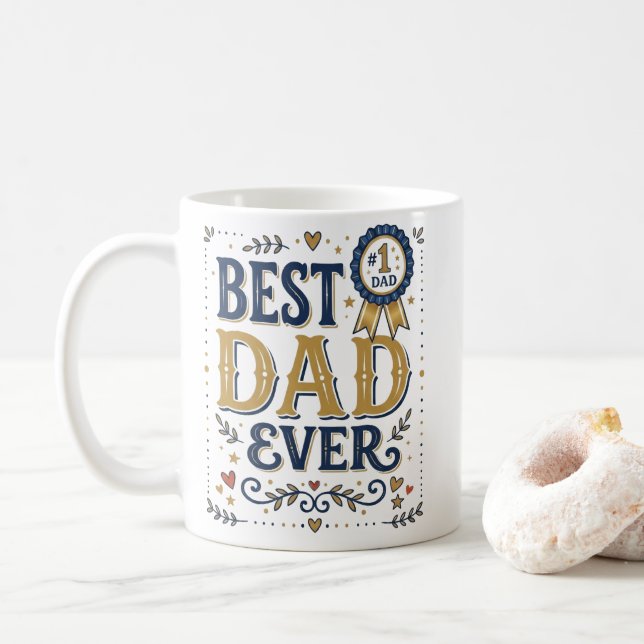 Bästa Pappa Någon Gång Mugg Fars Dag Present Från  (Med munk)