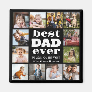 Bästa PAPPA någonsin, 12 fotokollage Magnet