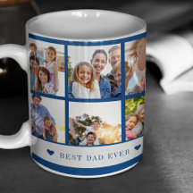 Bästa pappa någonsin 12 fotokollage skapa din egen