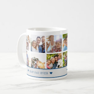 Bästa pappa någonsin 12 fotokollage skapa din egen kaffemugg