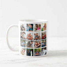 Bästa pappa någonsin 16 Bildcollage Personlig far Kaffemugg