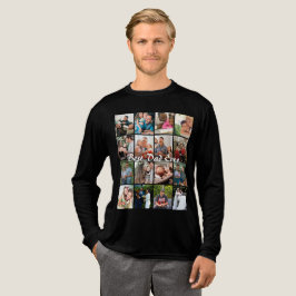 Bästa pappa någonsin 16 Bildcollage Personlig far T Shirt