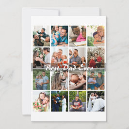 Bästa pappa någonsin 16 Foto Collage Personlig far Kort