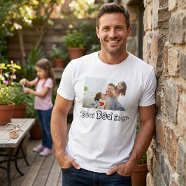 Bästa pappa någonsin 2025 Personlig fadersdagspres T Shirt