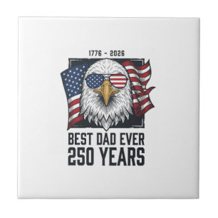 Bästa pappa någonsin 250 år patriotisk örn pappa t kakelplatta