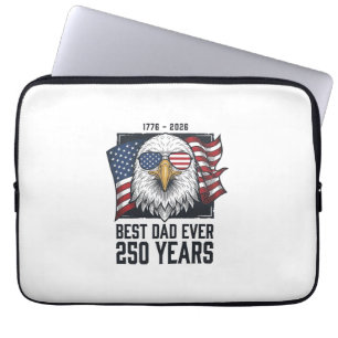 Bästa pappa någonsin 250 år patriotisk örn pappa t laptop fodral