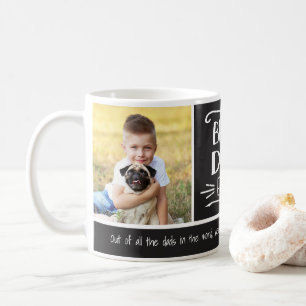 Bästa Pappa någonsin 2 Foto Anpassningsbar Fä Kaffemugg