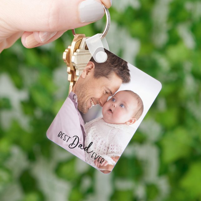 Bästa Pappa någonsin, 2-foto Nyckelring (Skapare uppladdad)