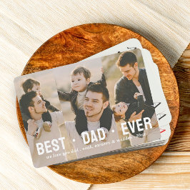 Bästa Pappa någonsin-3-Anpassningsbar för fotokoll Casinokort