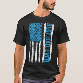 Bästa Pappa någonsin 4:e juli Amerikanska Flagga U T Shirt