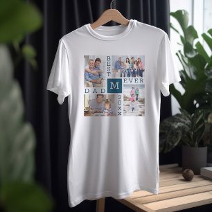 Bästa Pappa någonsin 4-foto och -Anpassningsbar T Shirt