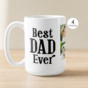 Bästa pappa någonsin 4 Foto Personlig Kaffemugg