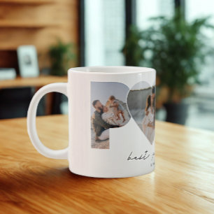 Bästa Pappa någonsin 4-fotokollage för Pappa eller Jumbo Mugg