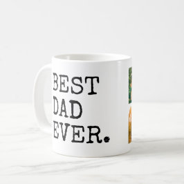 Bästa Pappa någonsin 4-fotokollage Kaffemugg