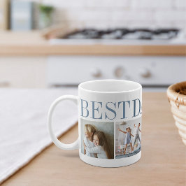 Bästa Pappa någonsin 4-fotokollage Kaffemugg