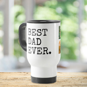Bästa Pappa någonsin 4-fotokollage Resemugg