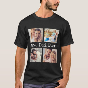 Bästa Pappa någonsin 4-Personlig för fotokollag T Shirt