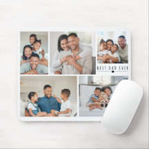 Bästa pappa någonsin | 5 Foto Collage Grid Personl