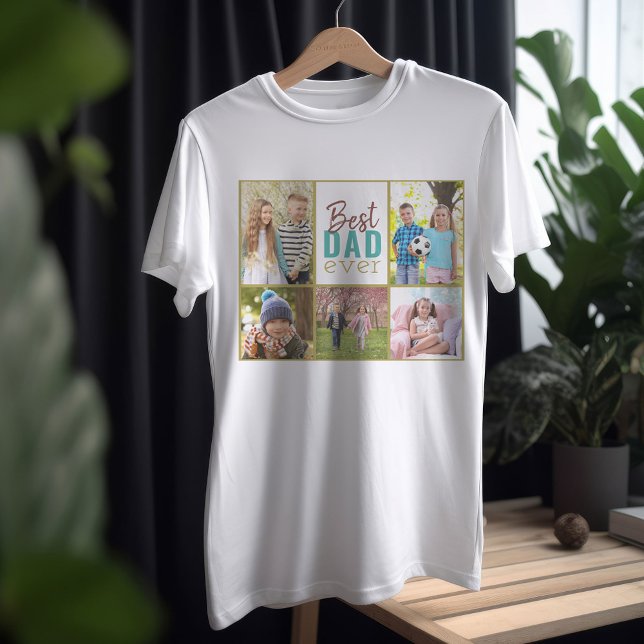 Bästa Pappa någonsin, 5 fotokollage T Shirt (Skapare uppladdad)