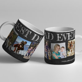 Bästa pappa någonsin, 5 fotokollage vi kärlek dig kaffemugg