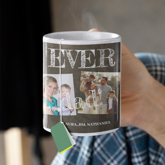 Bästa pappa någonsin, 5 fotokollage vi kärlek dig kaffemugg (Skapare uppladdad)