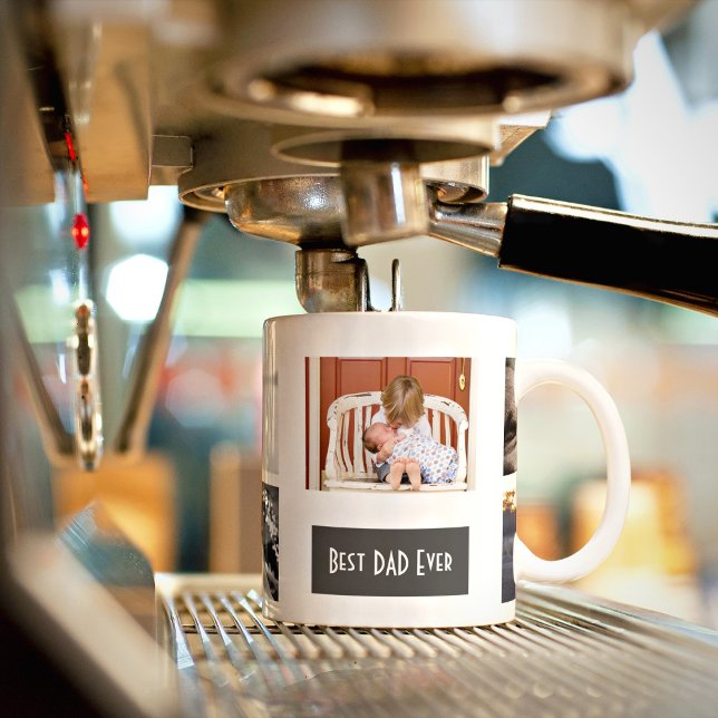 Bästa Pappa någonsin - 5-fotoPersonlig Kaffemugg (Skapare uppladdad)