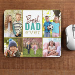 Bästa Pappa någonsin, 5 fotosamlingspets för mus Musmatta<br><div class="desc">Anpassningsbarnas fotomusknapp för bästa pappa någonsin! Fotomallen är utformad så att du kan lägga till 5 av din favoritfamilj bilder som ram står "Bästa Pappa någonsin". Använd personlig till pappa för fars dag.</div>