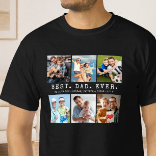 BÄSTA PAPPA NÅGONSIN 6 Foto Collage T Shirt