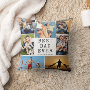 BÄSTA PAPPA NÅGONSIN 7 Bilder Anpassad färg Kudde