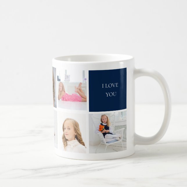 Bästa pappa någonsin 8 Foto kaffemugg (Höger)