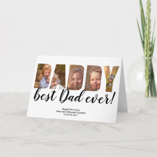Bästa Pappa någonsin, 8 fotosamlingsnät fars dag Kort