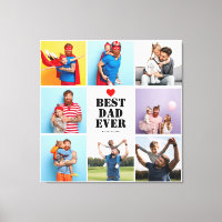 Bästa Pappa någonsin, 8 Photo Collage Fars dag Gif