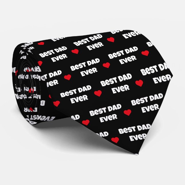 Bästa Pappa någonsin Alla hjärtans dag Neck Tie Slips (Rullad)