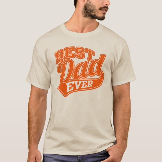 Bästa Pappa någonsin - alla stjärnor SuperPappa Tee Shirt (Framsida)