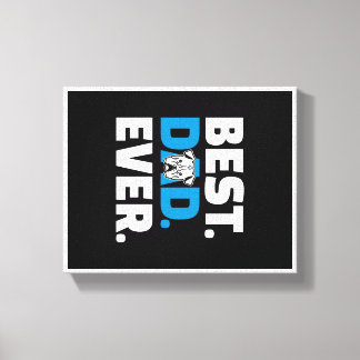 Bästa Pappa någonsin | American Bulldog Pappa Gift Canvastryck