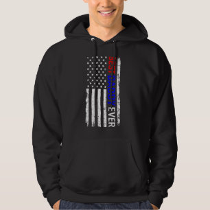 Bästa pappa någonsin American Flagga Fars dag Hoodie