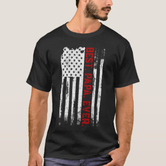 Bästa Pappa Någonsin Amerikansk USA Fars dag-prese T Shirt