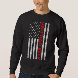 Bästa Pappa någonsin Amerikanska Fars dag för Papp Lång Ärmad Tröja