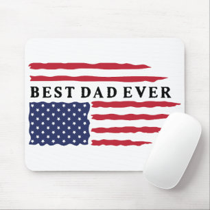Bästa Pappa någonsin Amerikanska Flagga Musmatta