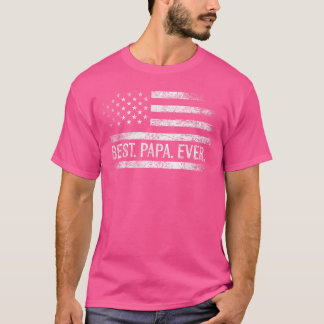 Bästa Pappa Någonsin Amerikanska Flaggpresenter Pa T Shirt