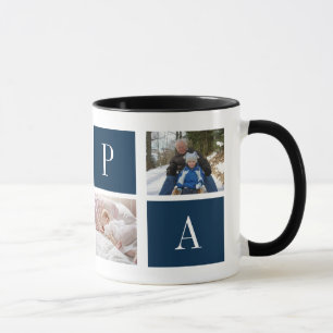 Bästa pappa någonsin – Anpassad 4-fotogaller Mug Mugg